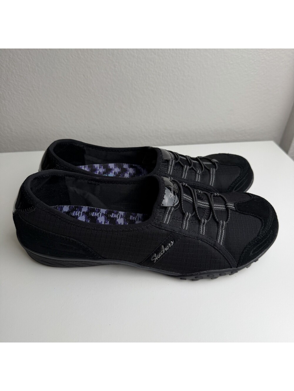 Skechers Relaxed Fit Breathe Easy 22535 Black Slip On Memory Foam Women’s 11